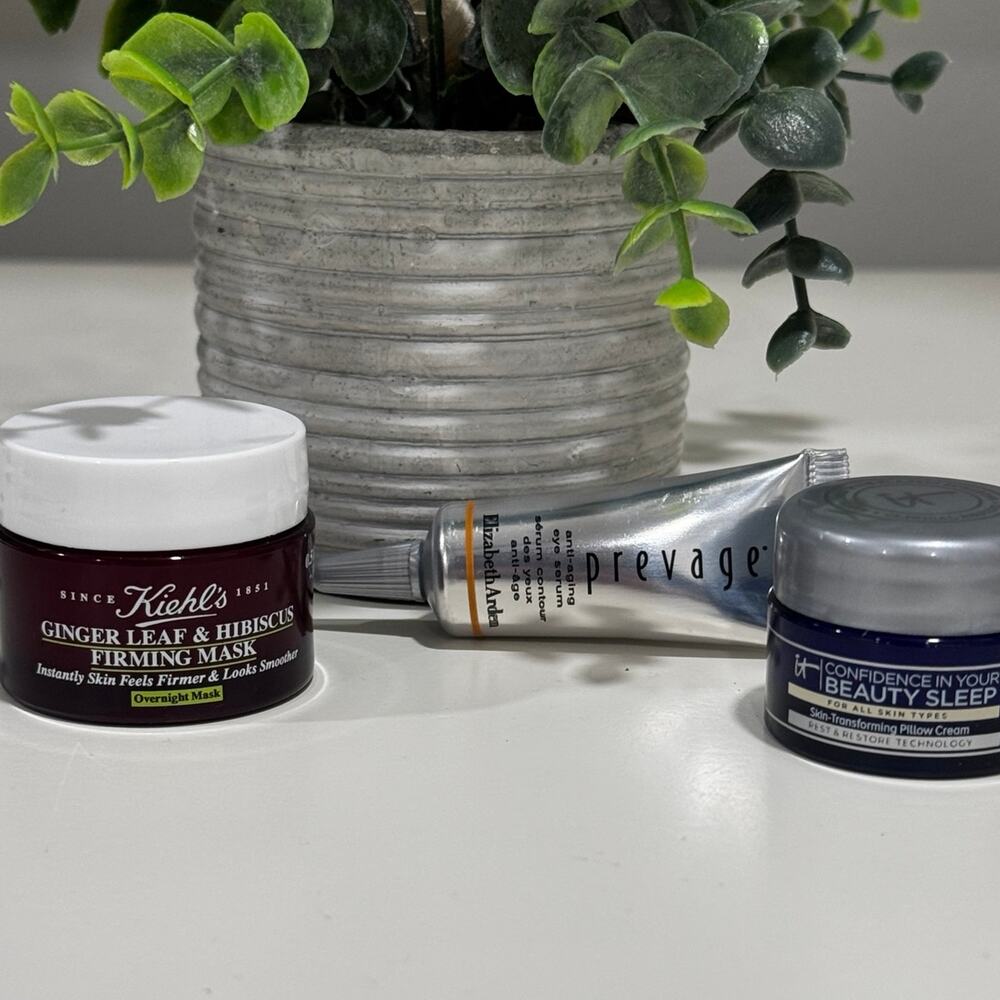 Luxury Skincare Travel Set –Kiehl’s Mask, Prevage Anti-Aging Serum & IT Cosmetic